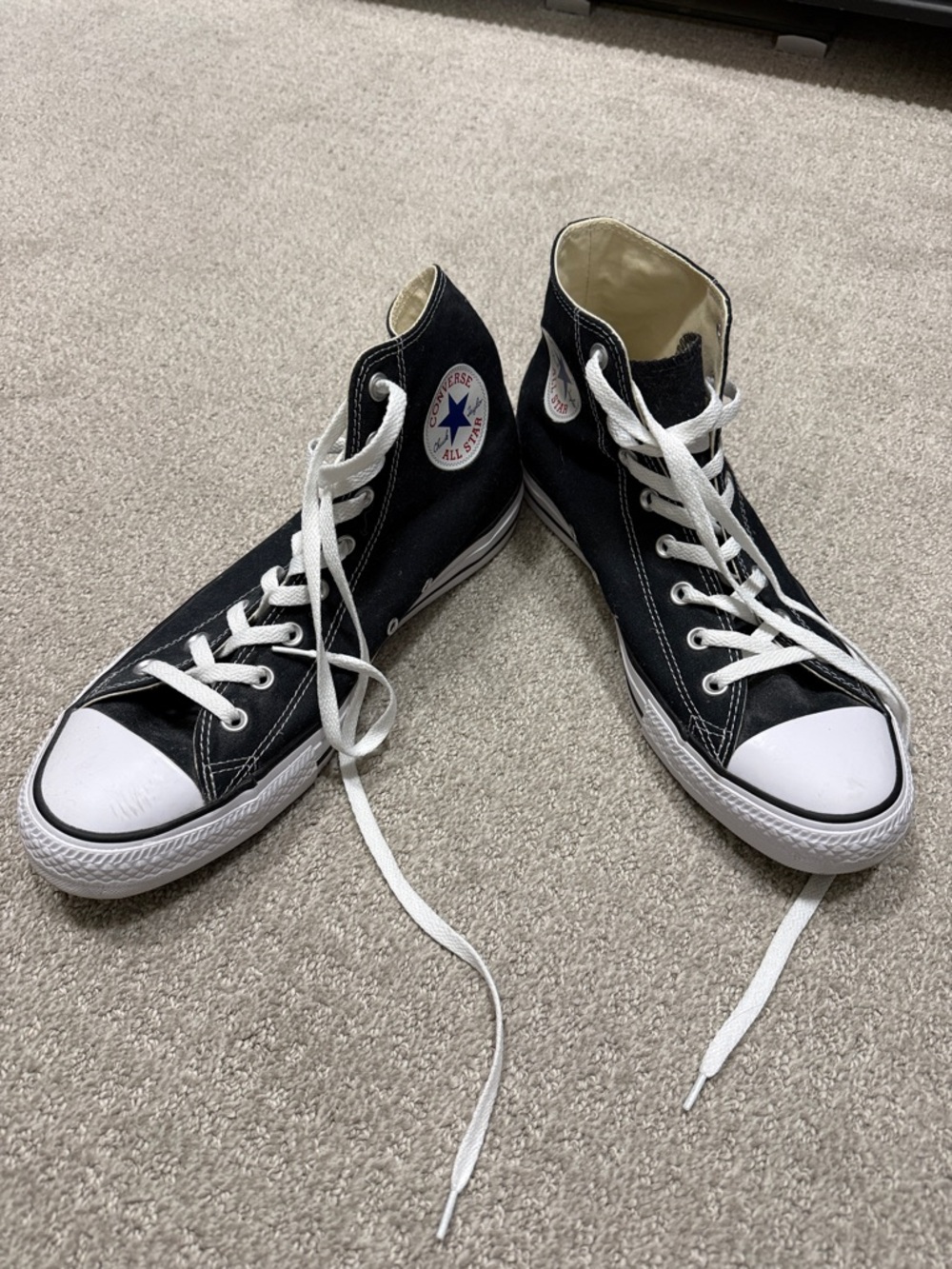Converse Black and White High Top Sneakers